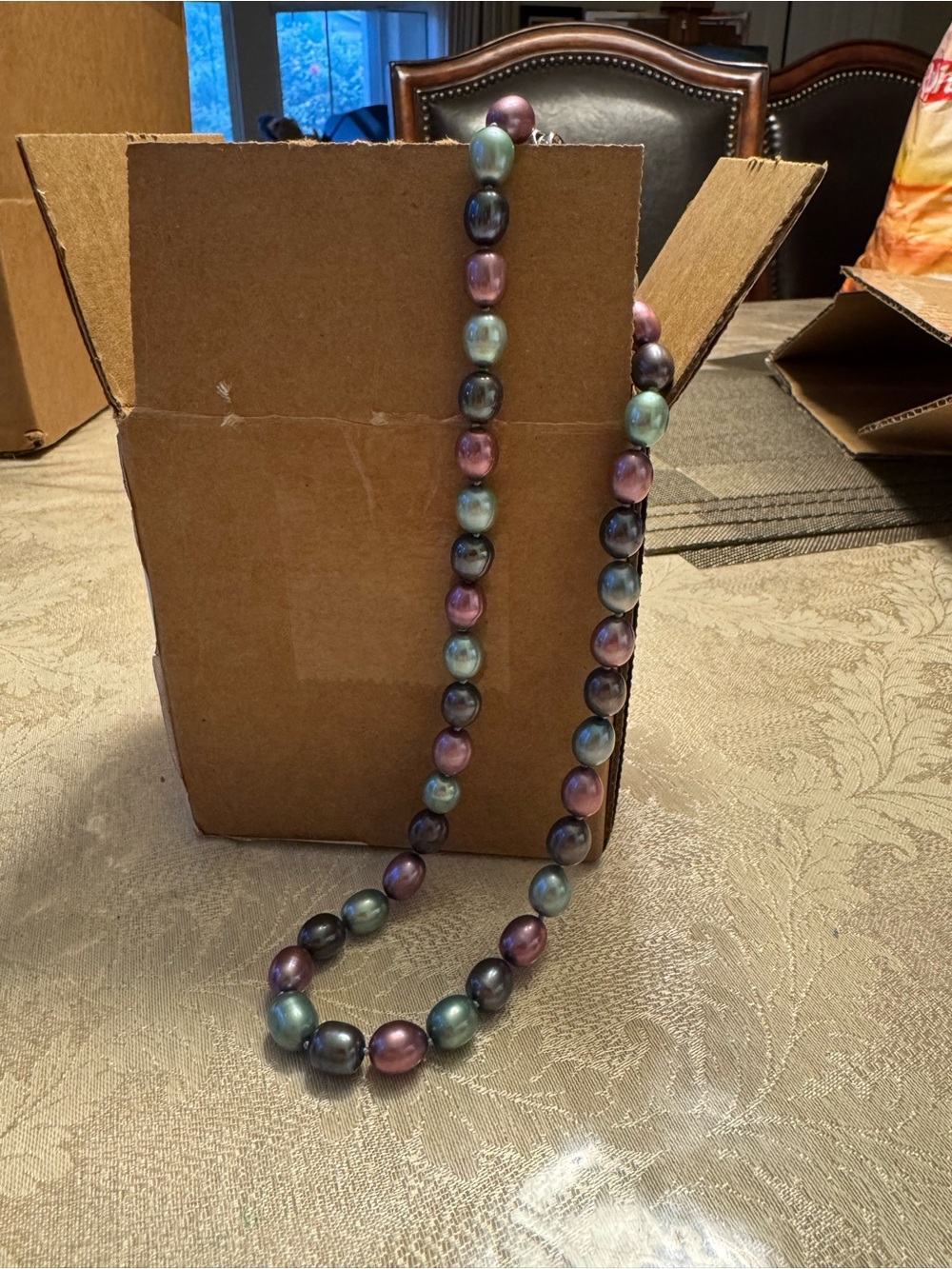 Honora Hand Knotted 9mm Multicolor Freshwater Pearl Necklace 18.25" 92